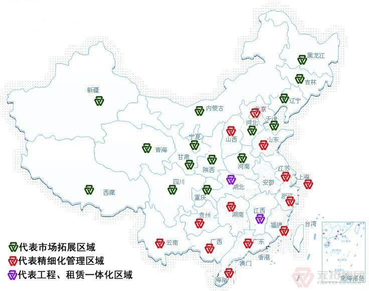 元拓集团区域市场布局